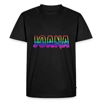 joana rs rainbow - Men's Premium Organic T-Shirt - black - Front - Nico (187cm)