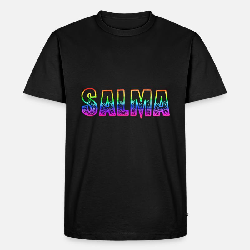 salma rs regenbogen - Männer Premium Bio T-Shirt - Schwarz