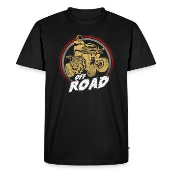 Quad Motif Off Road VTT Bike Quad Rider Cadeau - T-shirt Premium bio Homme - noir - Devant - Nico (187cm)