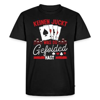 Poker Player Poker Table Poker Case Chips Set - Men's Premium Organic T-Shirt - black - Front - Nico (187cm)