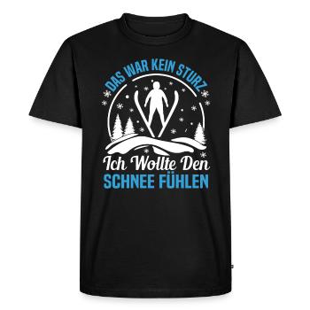 Ski Jumping Chance Winter Sports Skis for Ski Jumping - Men's Premium Organic T-Shirt - black - Front - Nico (187cm)