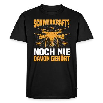 Drone volant drone télécommandé - T-shirt Premium bio Homme - noir - Devant - Nico (187cm)