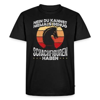 Chess Pieces Board Game Tactics Chess Player - Men's Premium Organic T-Shirt - black - Front - Nico (187cm)