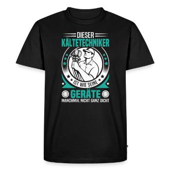 Refrigeration Technician Tool Air Conditioning for - Men's Premium Organic T-Shirt - black - Front - Nico (187cm)