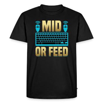 Video Game Gaming Headset PC Gamer Gaming PC - Men's Premium Organic T-Shirt - black - Front - Nico (187cm)