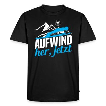 Ski Suit Ski Flying Winter Sports Skis for - Men's Premium Organic T-Shirt - black - Front - Nico (187cm)