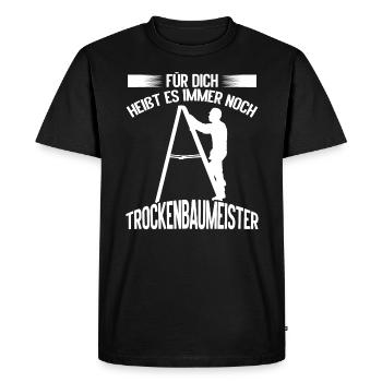 Drywall Master Tool Drywall Installer - Men's Premium Organic T-Shirt - black - Front - Nico (187cm)