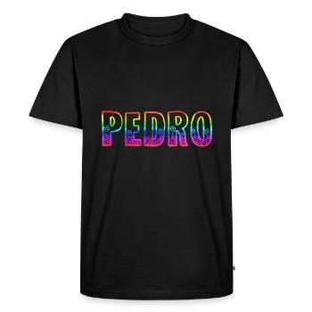L’arc-en-ciel de Pedro R - T-shirt Premium bio Homme - noir - Devant - Nico (187cm)