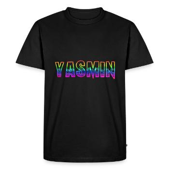 Yasmin RS Rainbow - Men's Premium Organic T-Shirt - black - Front - Nico (187cm)