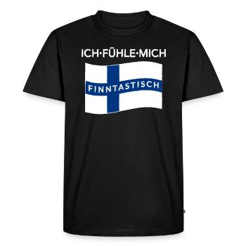 Finland finntastic Suomi Helsinki gift - Men's Premium Organic T-Shirt - black - Front - Nico (187cm)