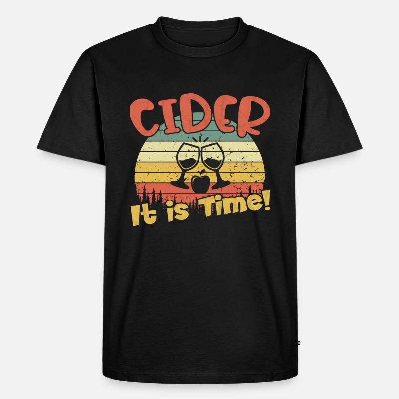 Cider - It is Time / Cider - Männer Premium Bio T-Shirt - Schwarz
