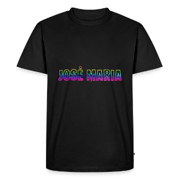 José Maria RS Arc-en-ciel - T-shirt Premium bio Homme - noir - Devant - Nico (187cm)
