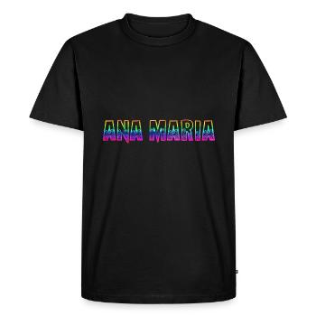 Ana Maria RS Rainbow - Men's Premium Organic T-Shirt - black - Front - Nico (187cm)