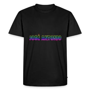 José Antonio RS Arc-en-ciel - T-shirt Premium bio Homme - noir - Devant - Nico (187cm)