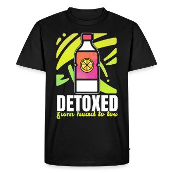 Citron agréable de dicton détoxifiant adorable - T-shirt Premium bio Homme - noir - Devant - Nico (187cm)