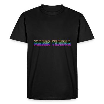 Maria Teresa RS Rainbow - Men's Premium Organic T-Shirt - black - Front - Nico (187cm)