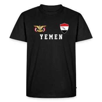 Yémen maillot - T-shirt Premium bio Homme - noir - Devant - Nico (187cm)