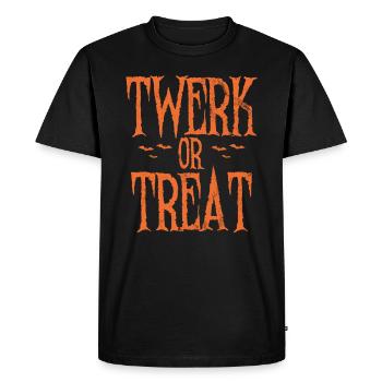 Twerk Twerker Twerker Halloween - T-shirt Premium bio Homme - noir - Devant - Nico (187cm)