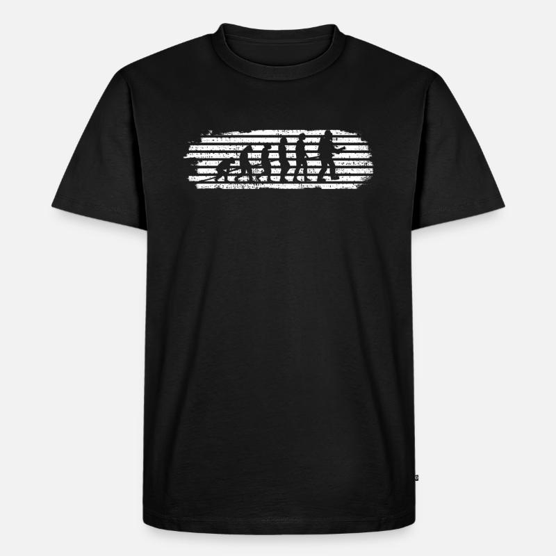 Firefighter Evolution Gift - Men's Premium Organic T-Shirt - black
