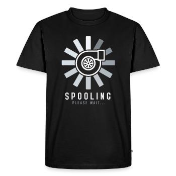 Turbo Boost Spooling - T-shirt Premium bio Homme - noir - Devant - Nico (187cm)