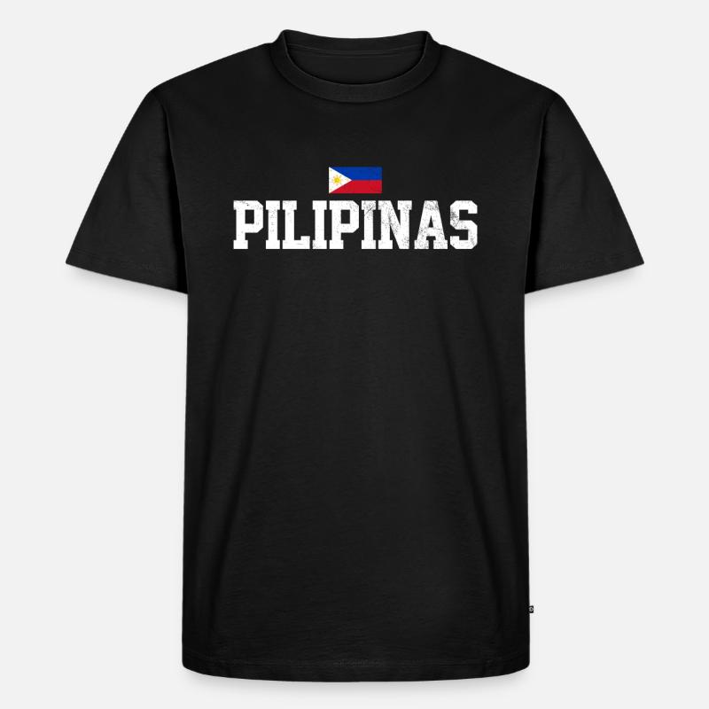 Philippinen Pilipinas - Männer Premium Bio T-Shirt - Schwarz