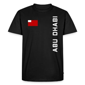 ABU DHABI SHIRT - T-shirt Premium bio Homme - noir - Devant - Nico (187cm)