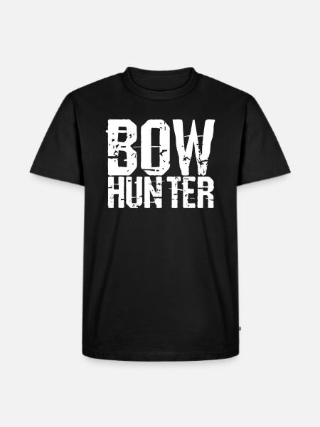 Bogenjagen Jaeger Jagt - Männer Premium Bio T-Shirt - Schwarz