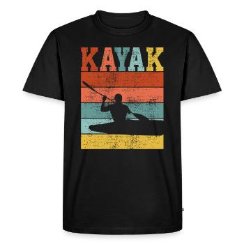 KAYAK KAYAK - T-shirt Premium bio Homme - noir - Devant - Nico (187cm)