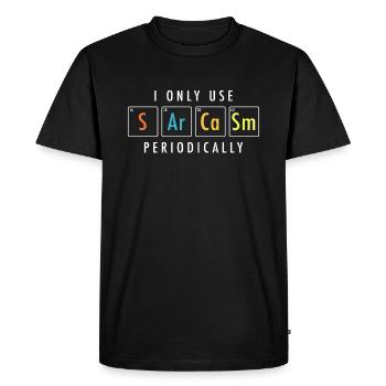 sarcasme - T-shirt Premium bio Homme - noir - Devant - Nico (187cm)