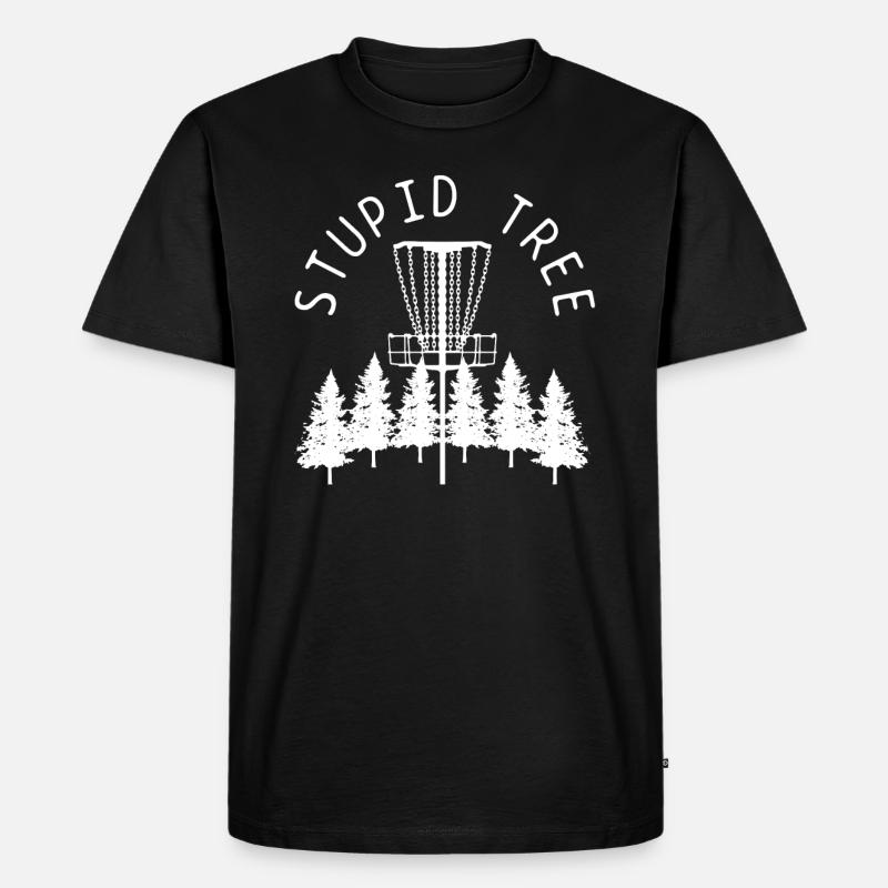 DISC GOLF SPIEL - Männer Premium Bio T-Shirt - Schwarz