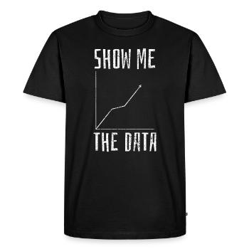 Data Science Computer Science - Men's Premium Organic T-Shirt - black - Front - Nico (187cm)