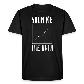 Data Science Mathematics - Men's Premium Organic T-Shirt - black - Front - Nico (187cm)