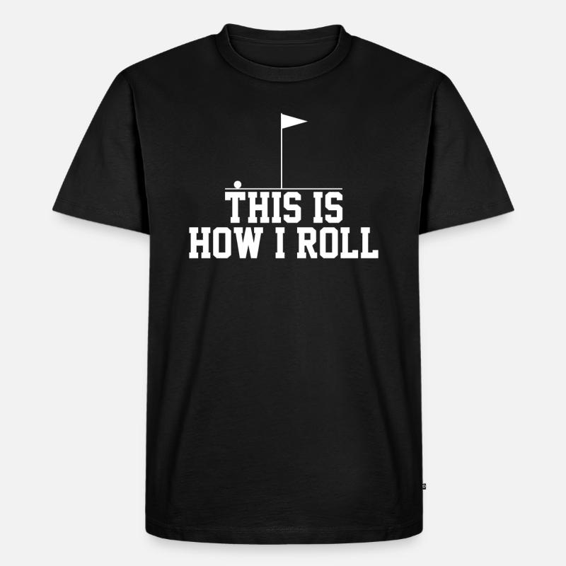 GOLF GOLF GOLF - Männer Premium Bio T-Shirt - Schwarz