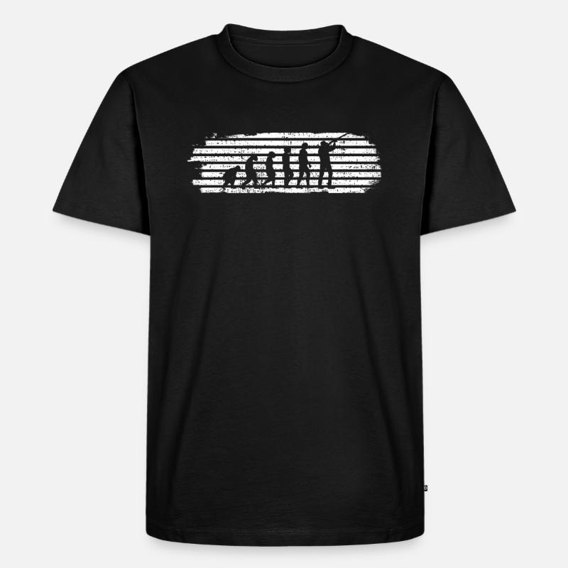 JAGEN EVOLUTION - Männer Premium Bio T-Shirt - Schwarz