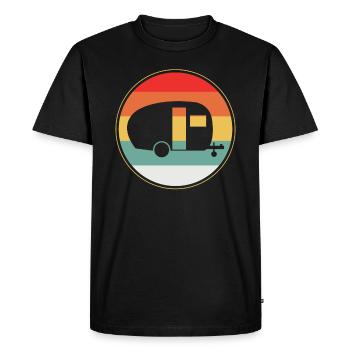Camping nature caravan - Men's Premium Organic T-Shirt - black - Front - Nico (187cm)