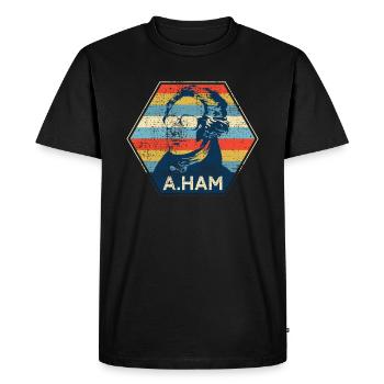 Alexander Hamilton - T-shirt Premium bio Homme - noir - Devant - Nico (187cm)