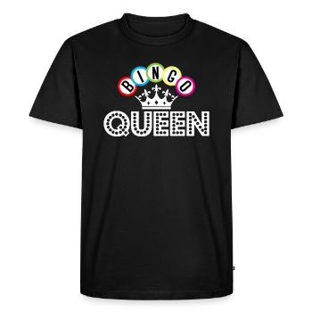Bingo Bingo Reine Couronne Bingo Boules - T-shirt Premium bio Homme - noir - Devant - Nico (187cm)