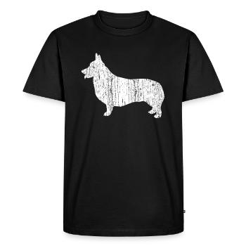 Corgi - T-shirt Premium bio Homme - noir - Devant - Nico (187cm)
