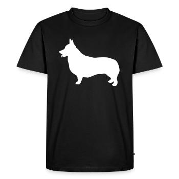 Corgi - T-shirt Premium bio Homme - noir - Devant - Nico (187cm)