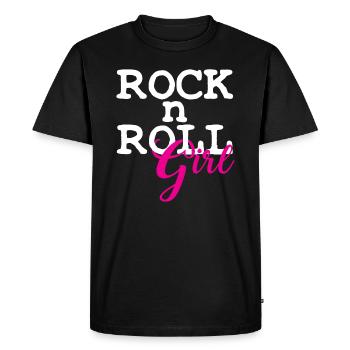 Rock'n'Roll - T-shirt Premium bio Homme - noir - Devant - Nico (187cm)