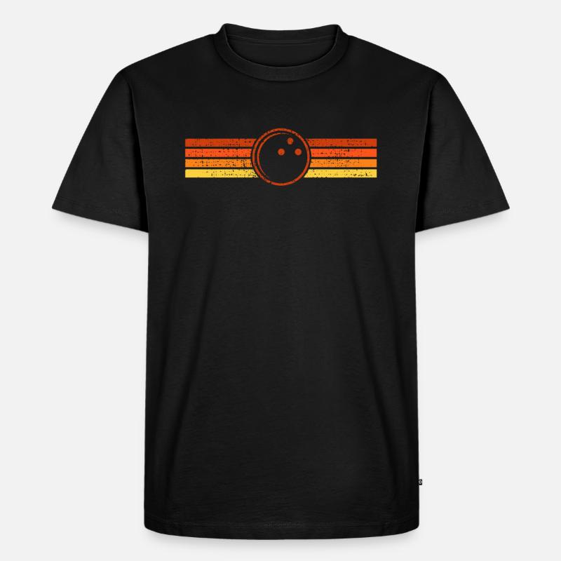 Bowling Bowling Bowling - Männer Premium Bio T-Shirt - Schwarz