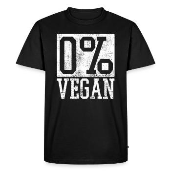Anti vegan - Men's Premium Organic T-Shirt - black - Front - Nico (187cm)