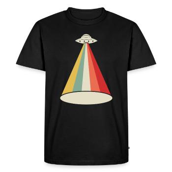 Alien UFO Alien - T-shirt Premium bio Homme - noir - Devant - Nico (187cm)