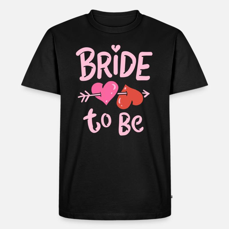 Braut - Männer Premium Bio T-Shirt - Schwarz