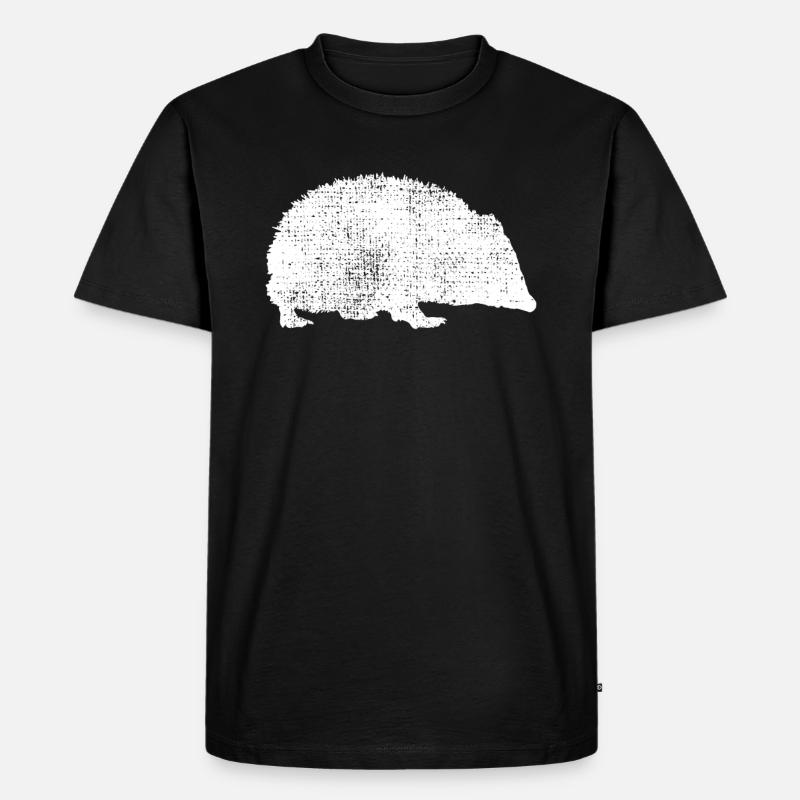 Igel Igel Igel - Männer Premium Bio T-Shirt - Schwarz