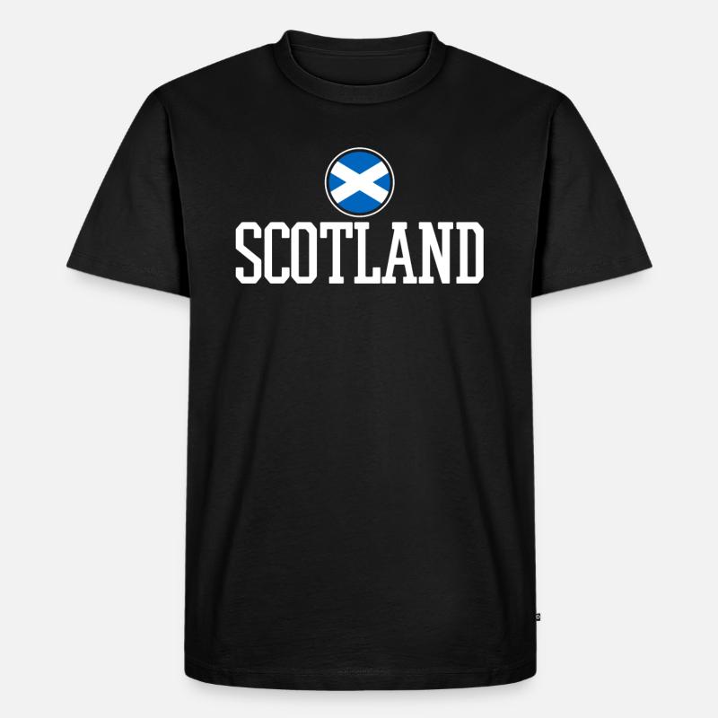 Schottland Scott - Männer Premium Bio T-Shirt - Schwarz