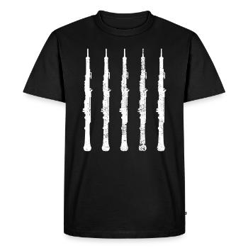 Millésime hautbois - T-shirt Premium bio Homme - noir - Devant - Nico (187cm)
