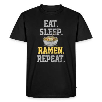 Ramen Noodles - T-shirt Premium bio Homme - noir - Devant - Nico (187cm)