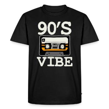 Musique des années 90 - T-shirt Premium bio Homme - noir - Devant - Nico (187cm)