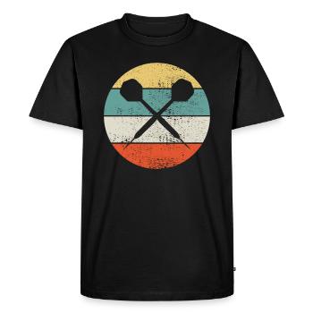 Fléchettes fléchettes fléchettes - T-shirt Premium bio Homme - noir - Devant - Nico (187cm)
